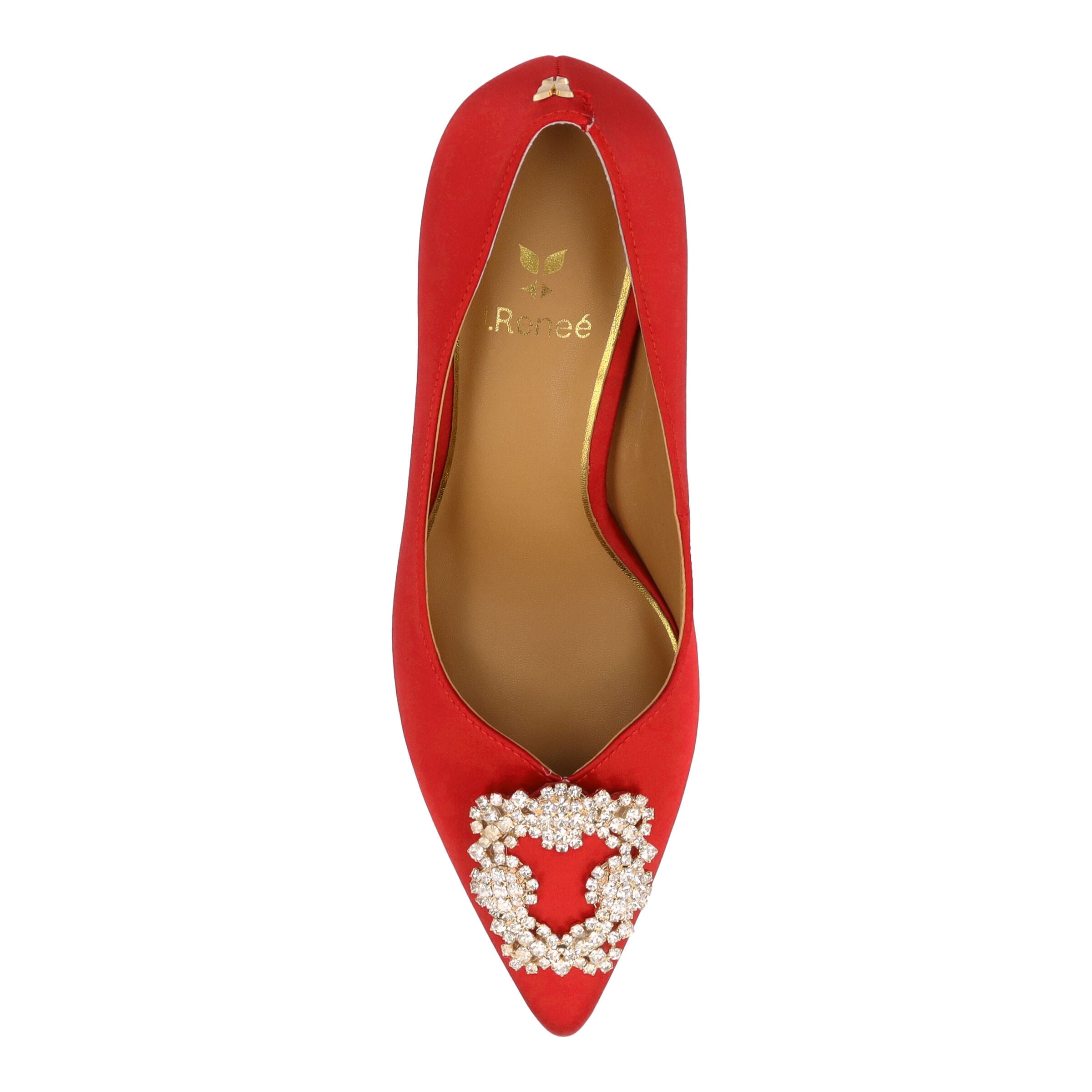 Ezara Slip-On Pump, RED, alternate image number 1