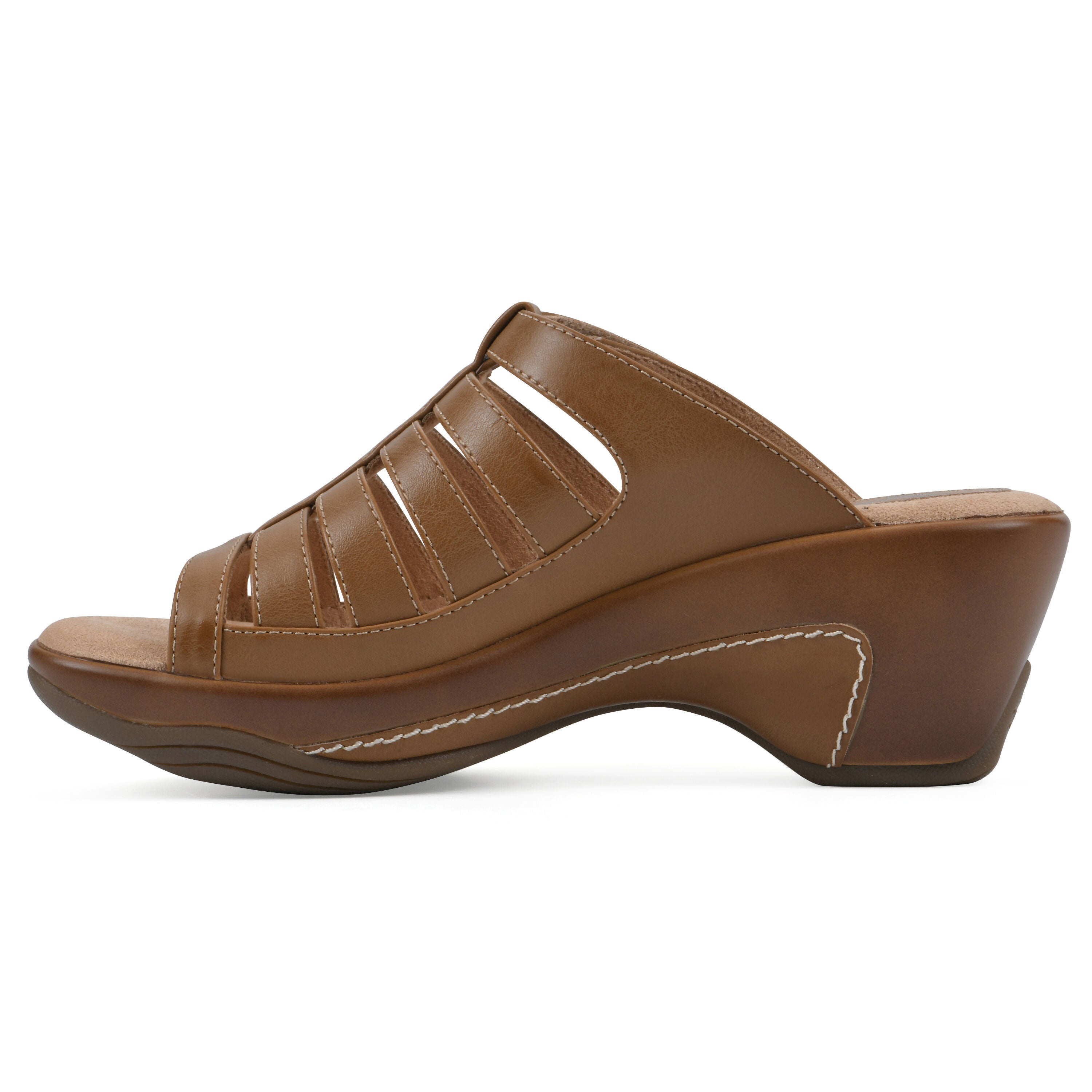 Valencia Slip-On Clog Sandal, NATURAL SMOOTH, alternate image number 3