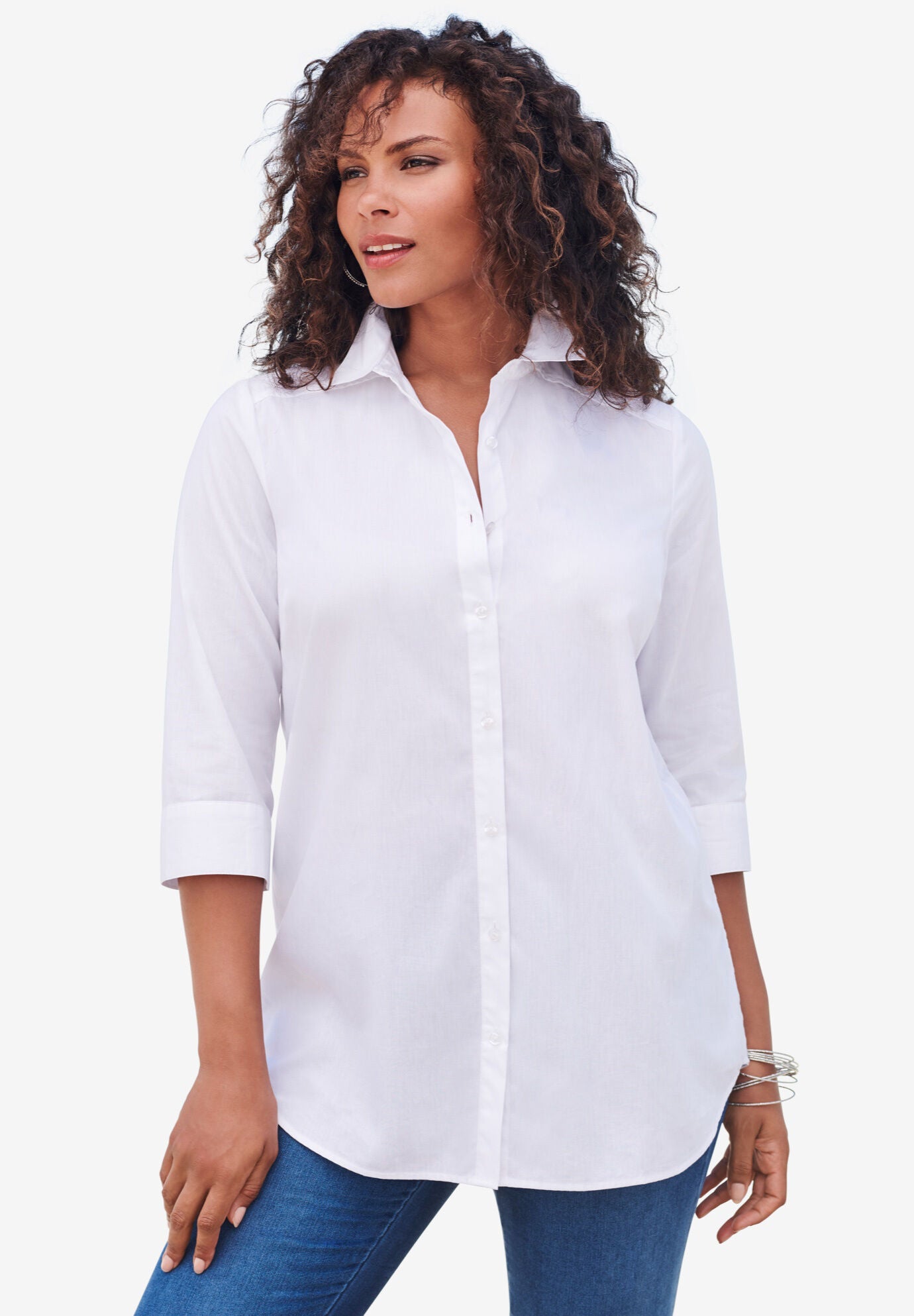 Three-Quarter Sleeve Kate Big Shirt