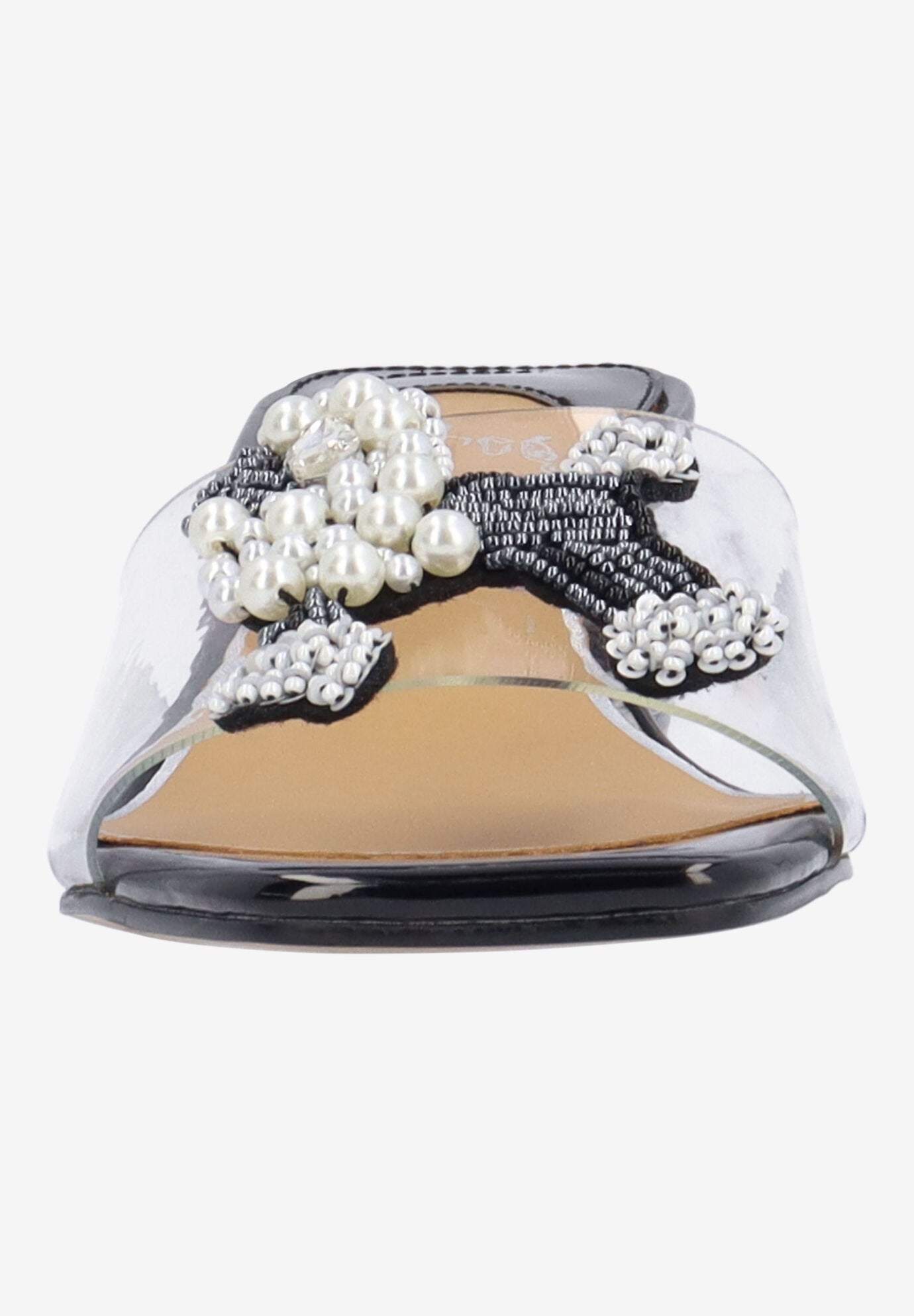 Pewdle Slip-On Sandal, CLEAR BLACK, alternate image number 3