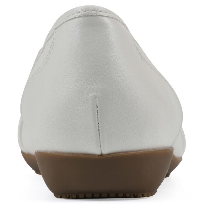 Calming Ballet Flat, WHITE SMOOTH, on-hover image number 1
