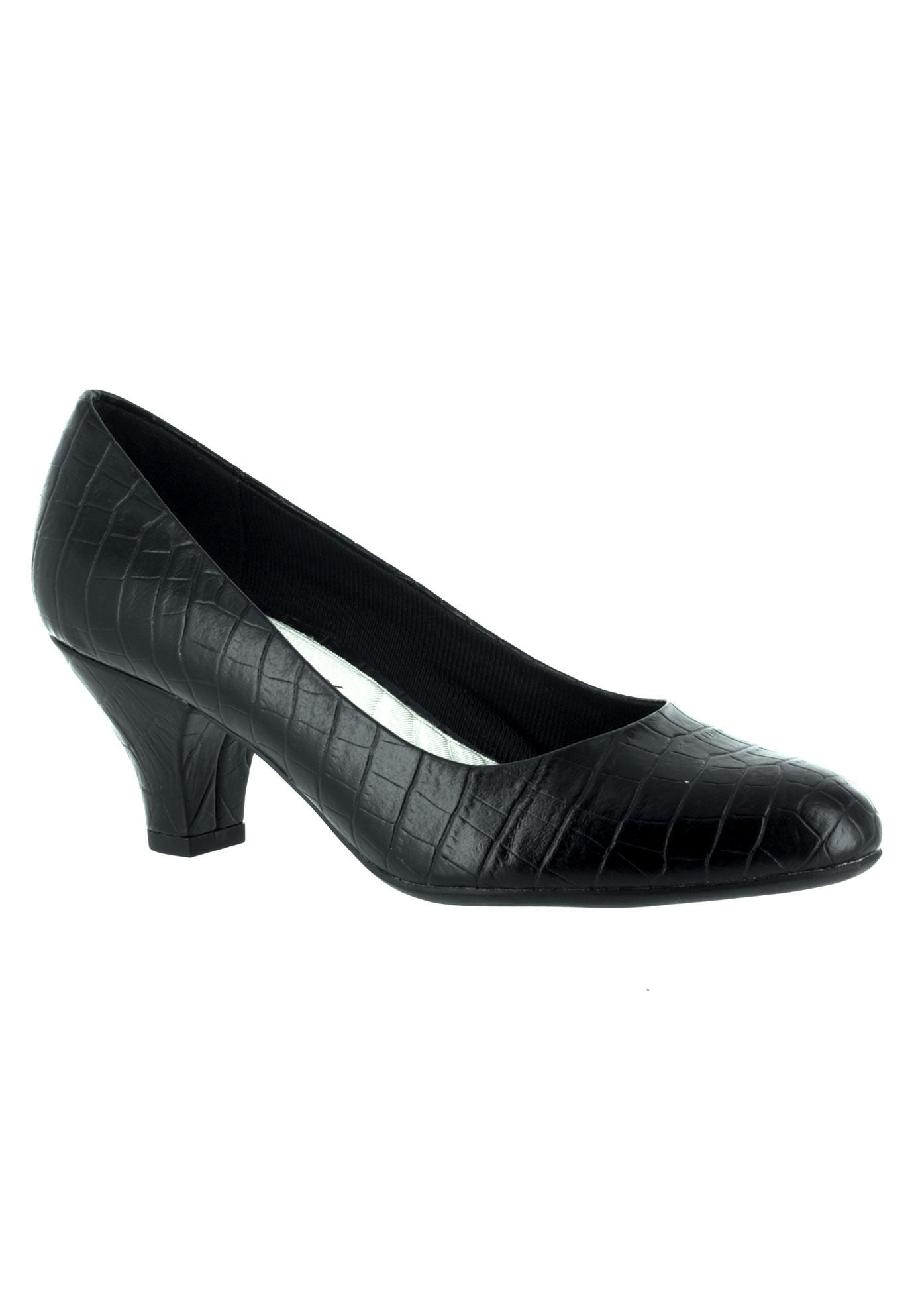 Fabulous Pump by Easy Street®, BLACK CROC, hi-res image number 0