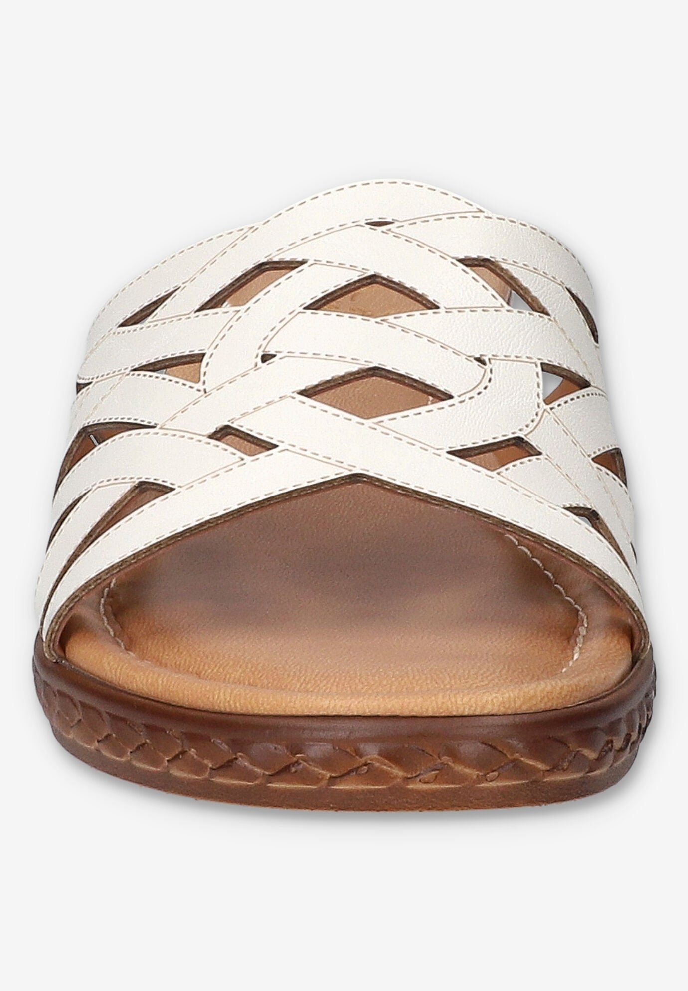 Edda Wedge Sandal, WHITE, on-hover image number 1