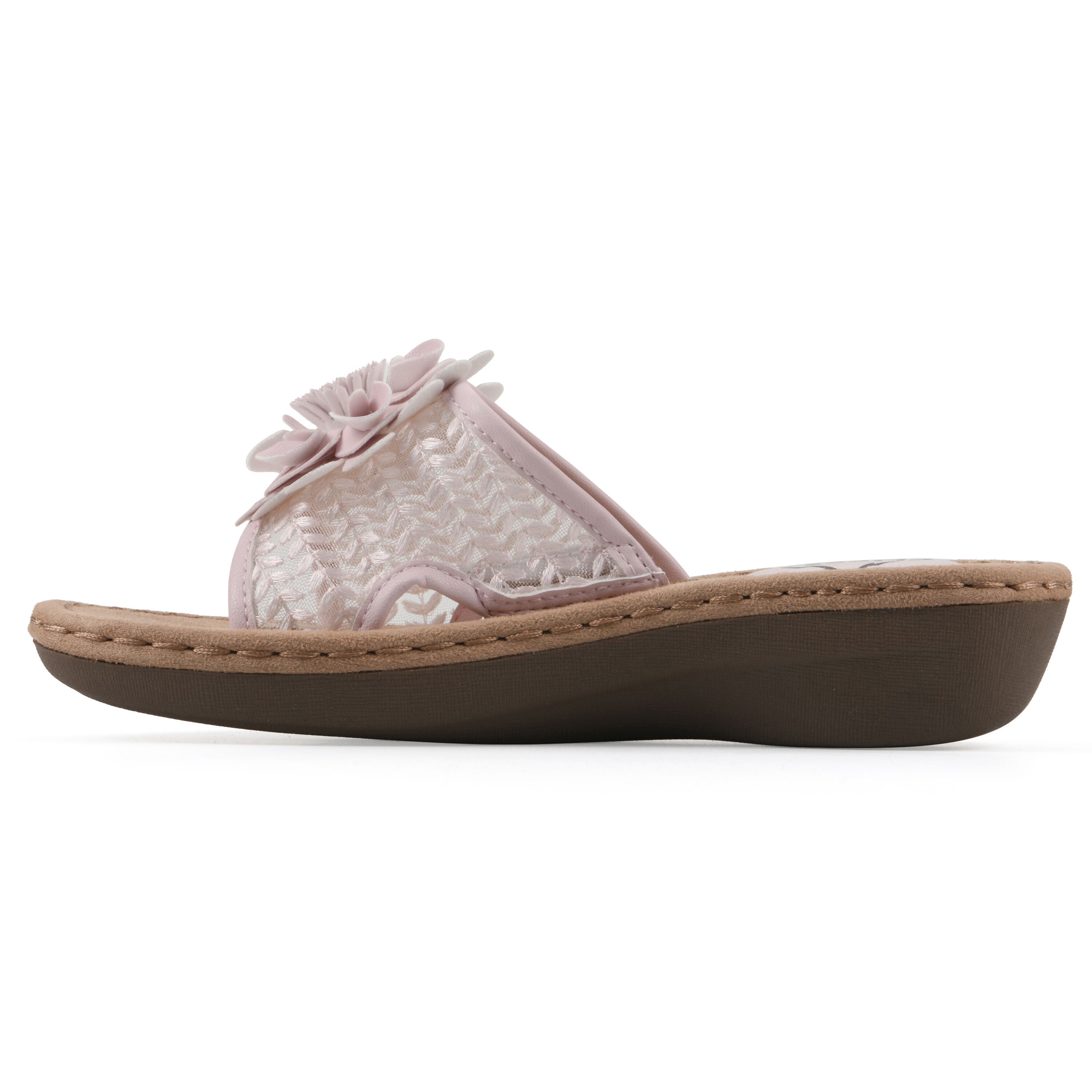 Chill 2 Wedge Slide Sandal, LIGHT PINK FABRIC, alternate image number 3