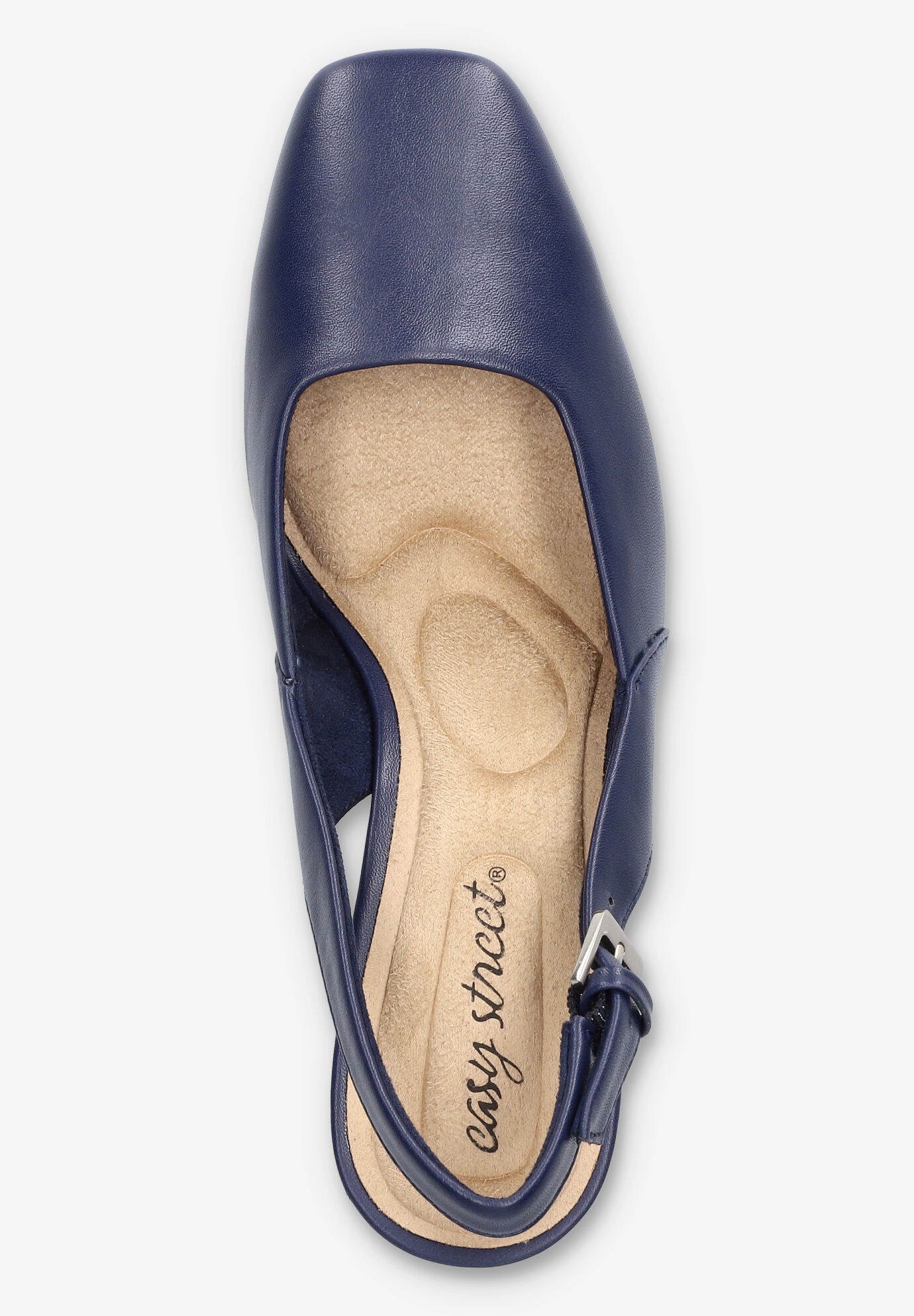 Ritsa Square Toe Slingback Pump, NAVY, alternate image number 6