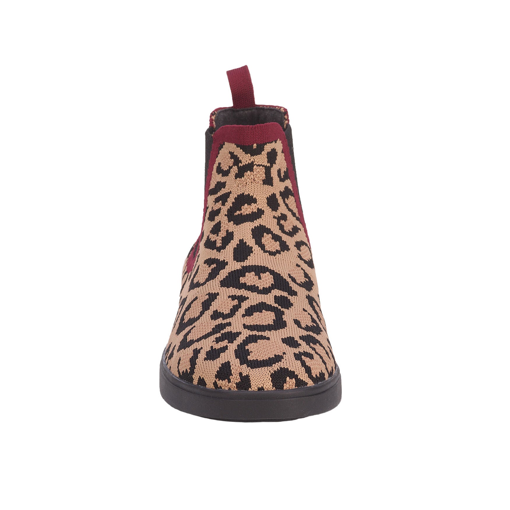 Grady Stretch Knit Bootie, LEOPARD, alternate image number 4