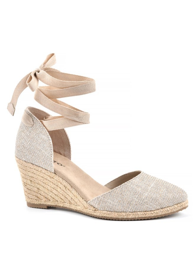 Coachella Espadrille Wedge , SILVER, hi-res image number null