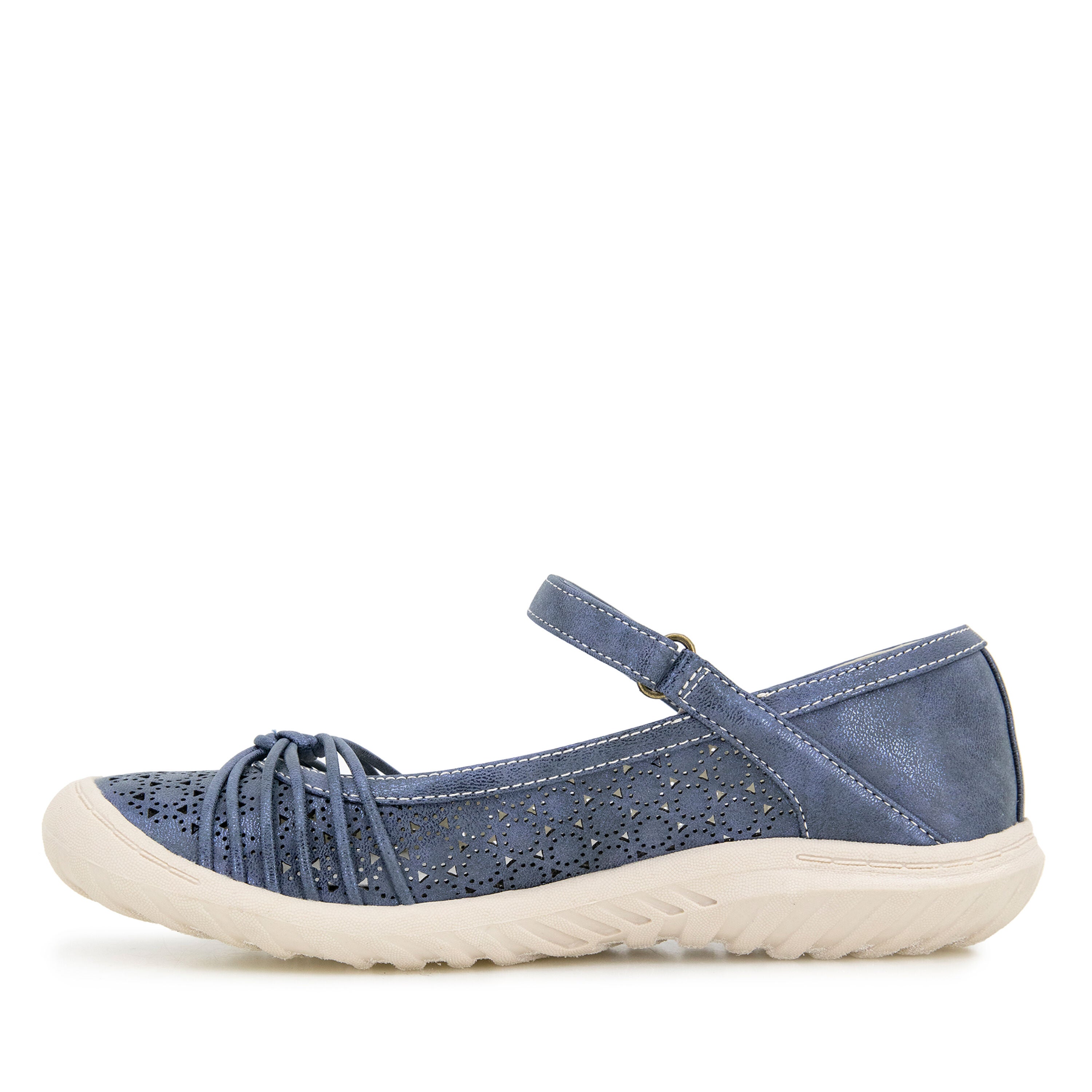 Ramy Flat, NAVY SHIMMER, alternate image number 3