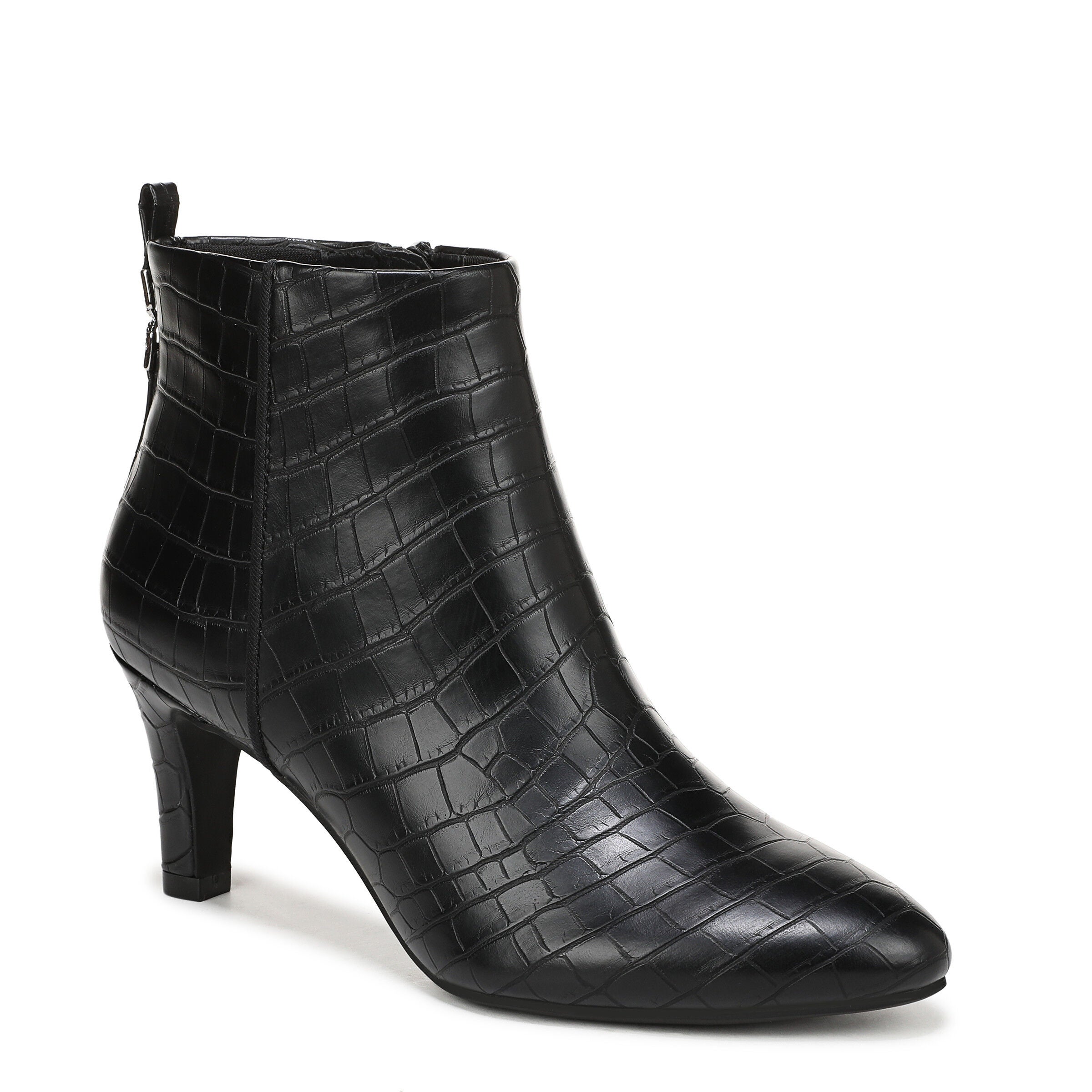 Glow Ankle Boot, BLACK CROC LEATHER, hi-res image number 0