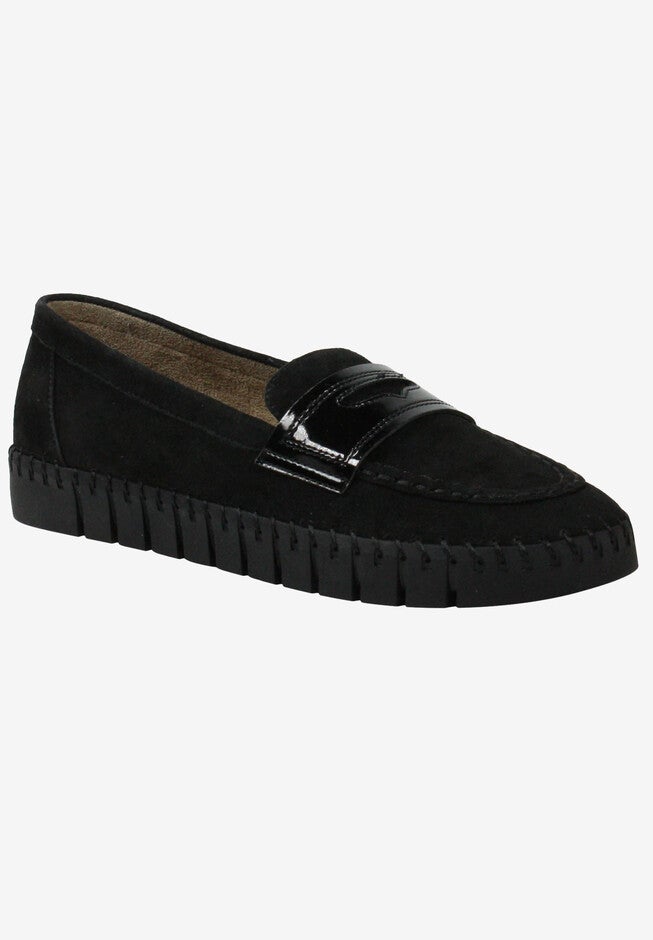 Brooklyne Loafer , BLACK SUEDE PATENT, hi-res image number 0