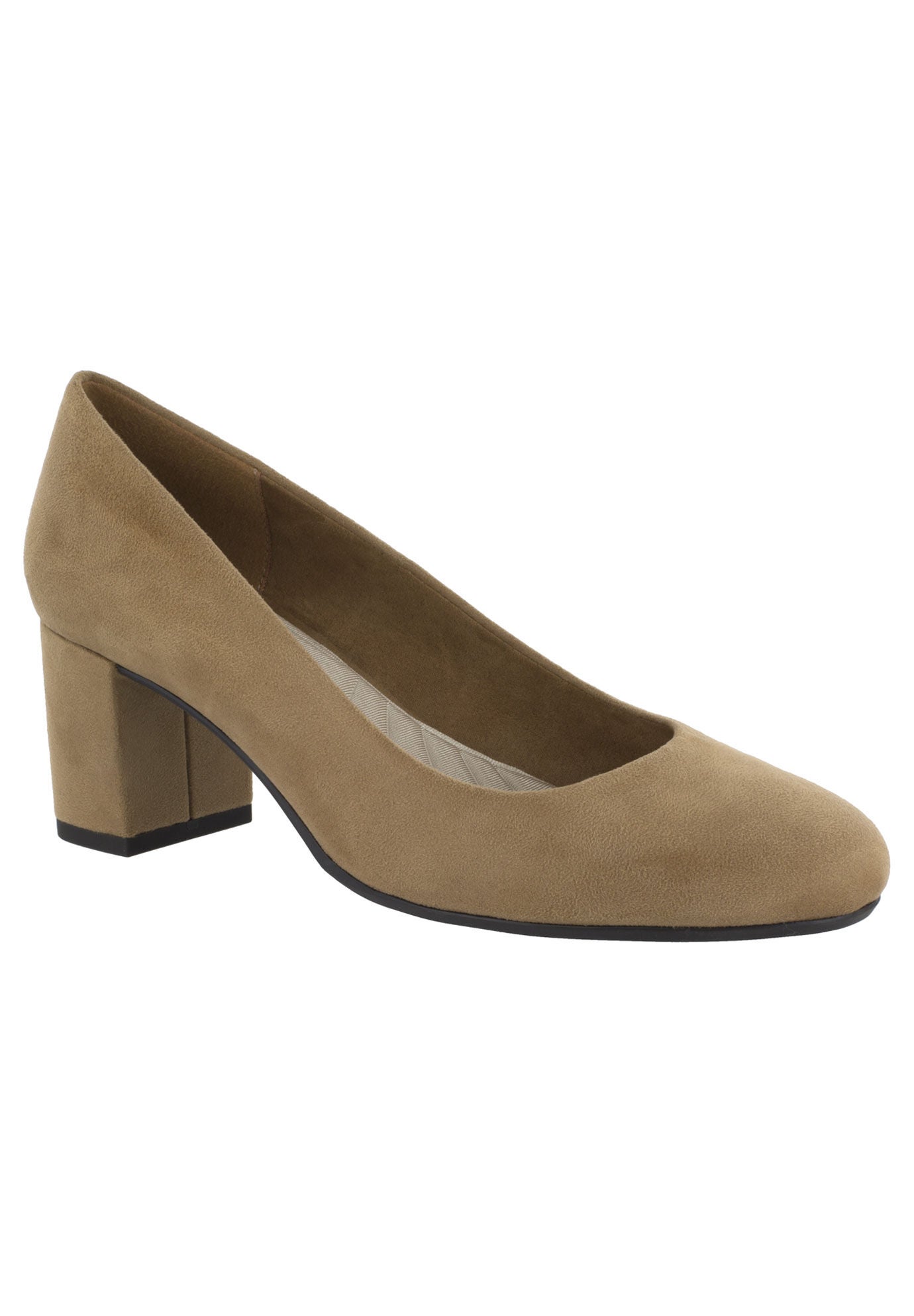 Proper Pumps by Easy Street®, SAND SUPER SUEDE, hi-res image number 0