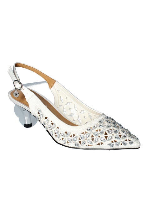 Diyara Slingback Pump, WHITE, hi-res image number null