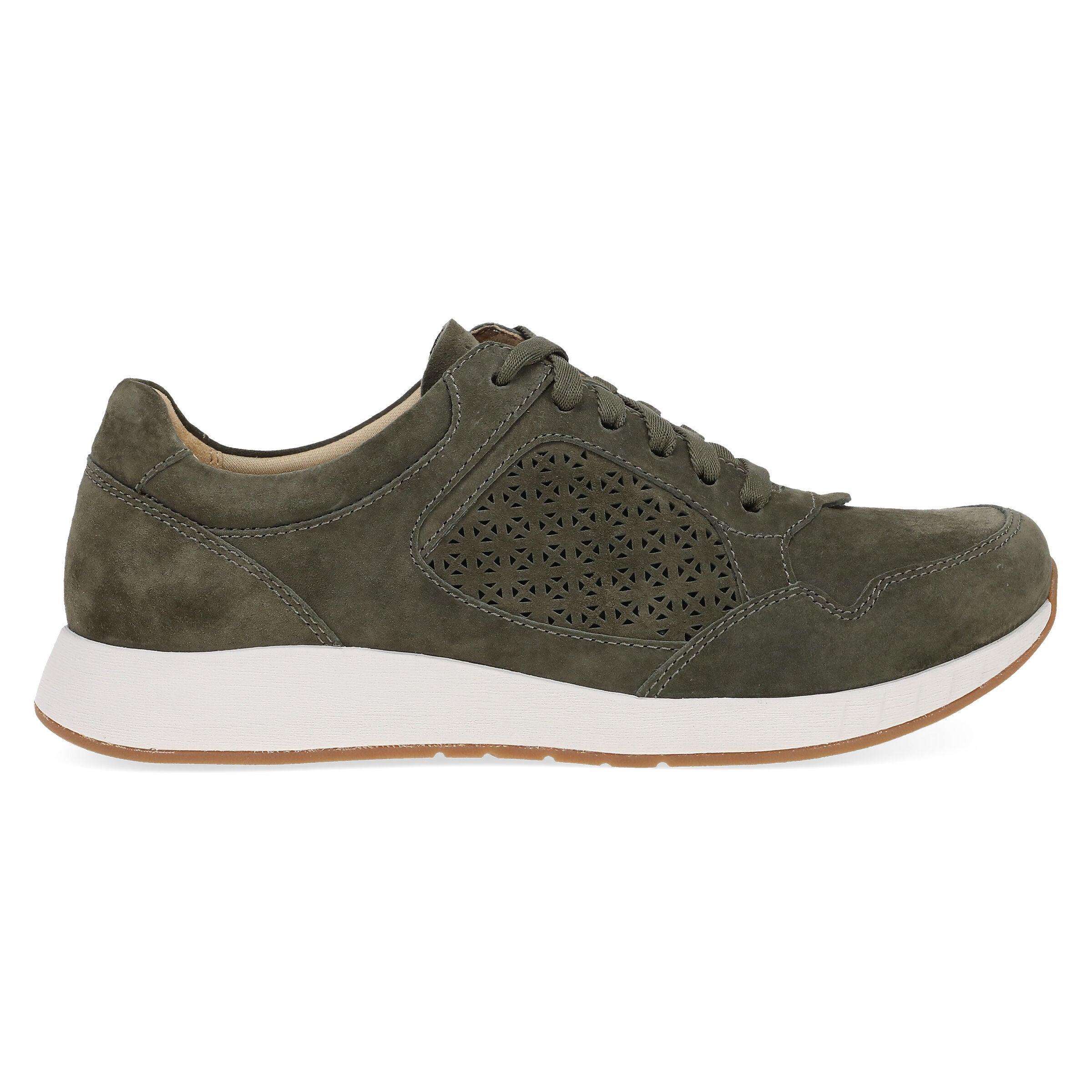 Catie Laceup Sneaker, OLIVE, alternate image number 4