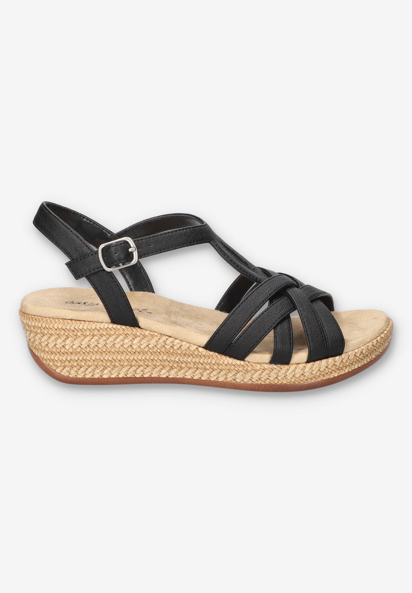 Lua Wedge Sandal, BLACK, alternate image number 2