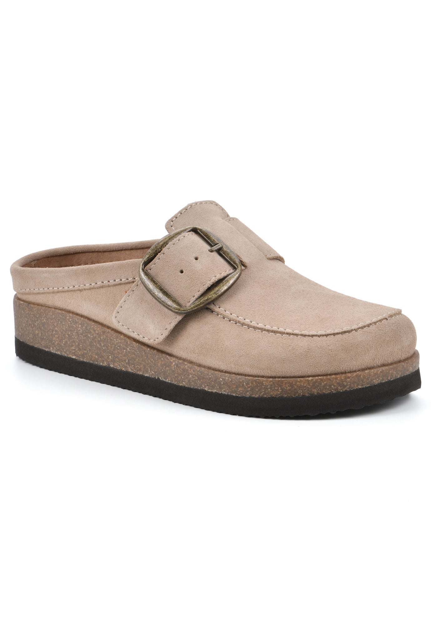 Bueno Casual Flat, BEACH WOOD SUEDE, hi-res image number 0