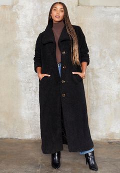 Plus Size Long Black Coats