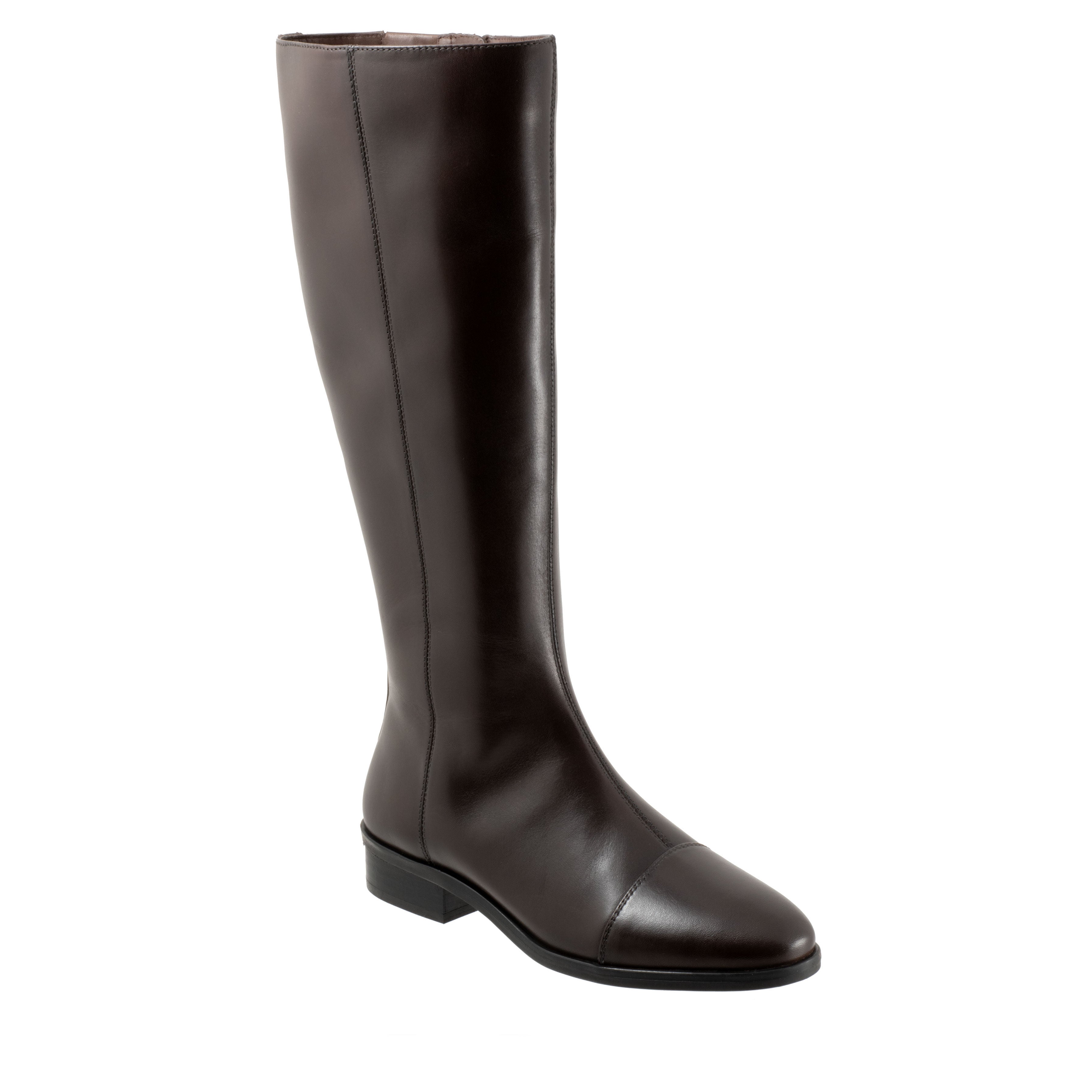 Cindy Hi Boot In Brown Leather - Boots - Larroudé