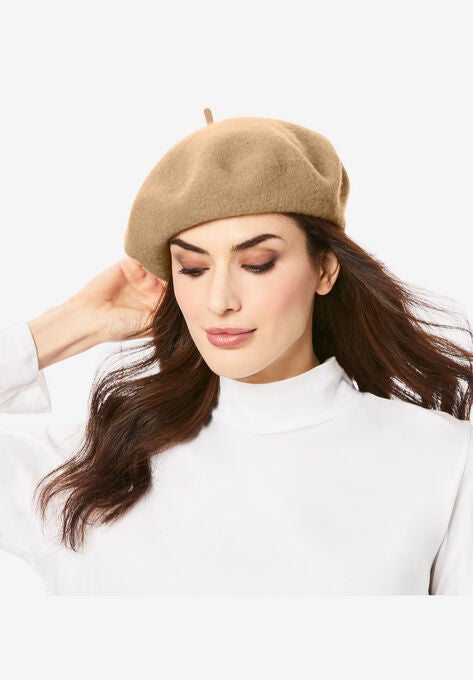 Wool Beret, SOFT CAMEL, hi-res image number null