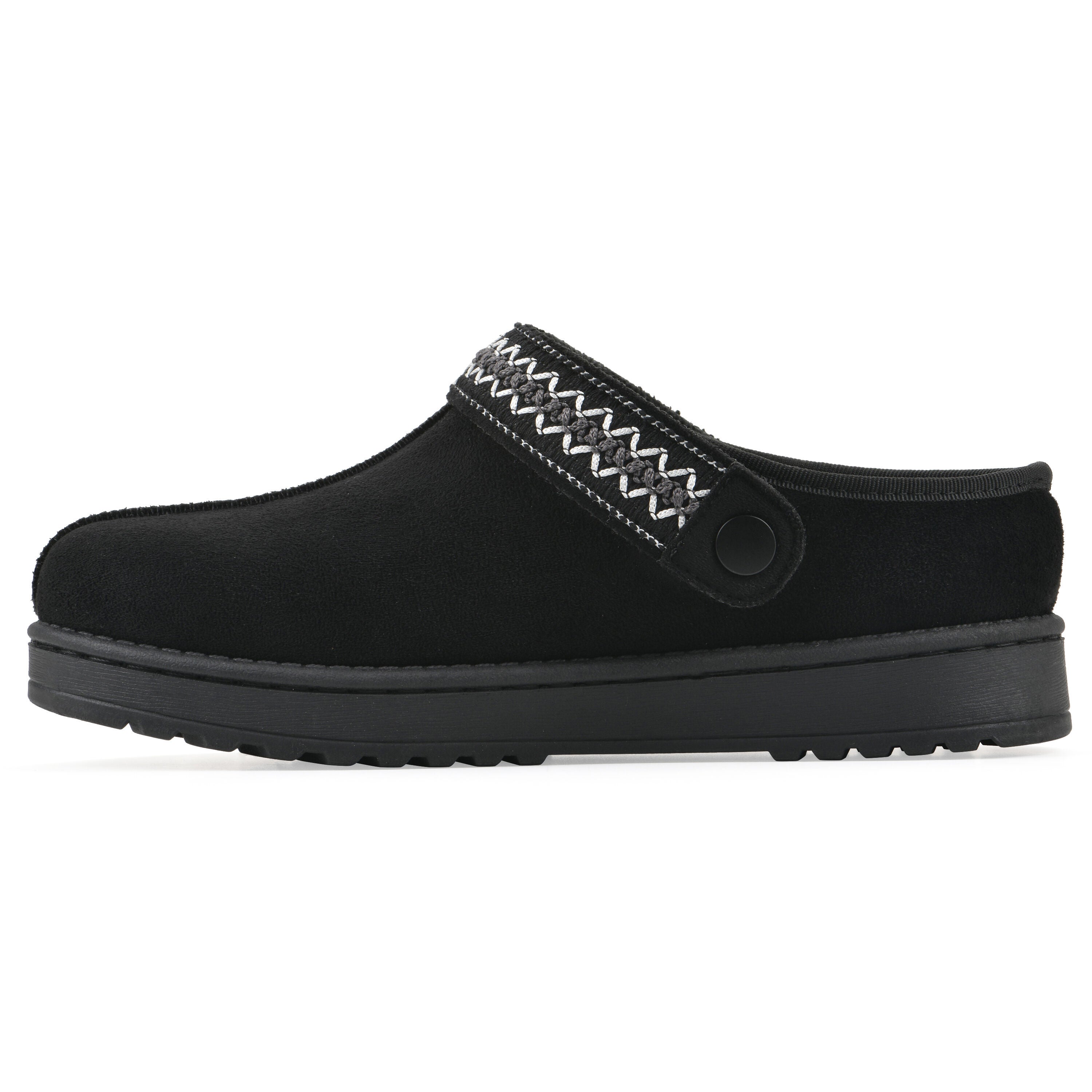 Incast Faux Fur-Lined Clog, BLACK FABRIC, alternate image number 3