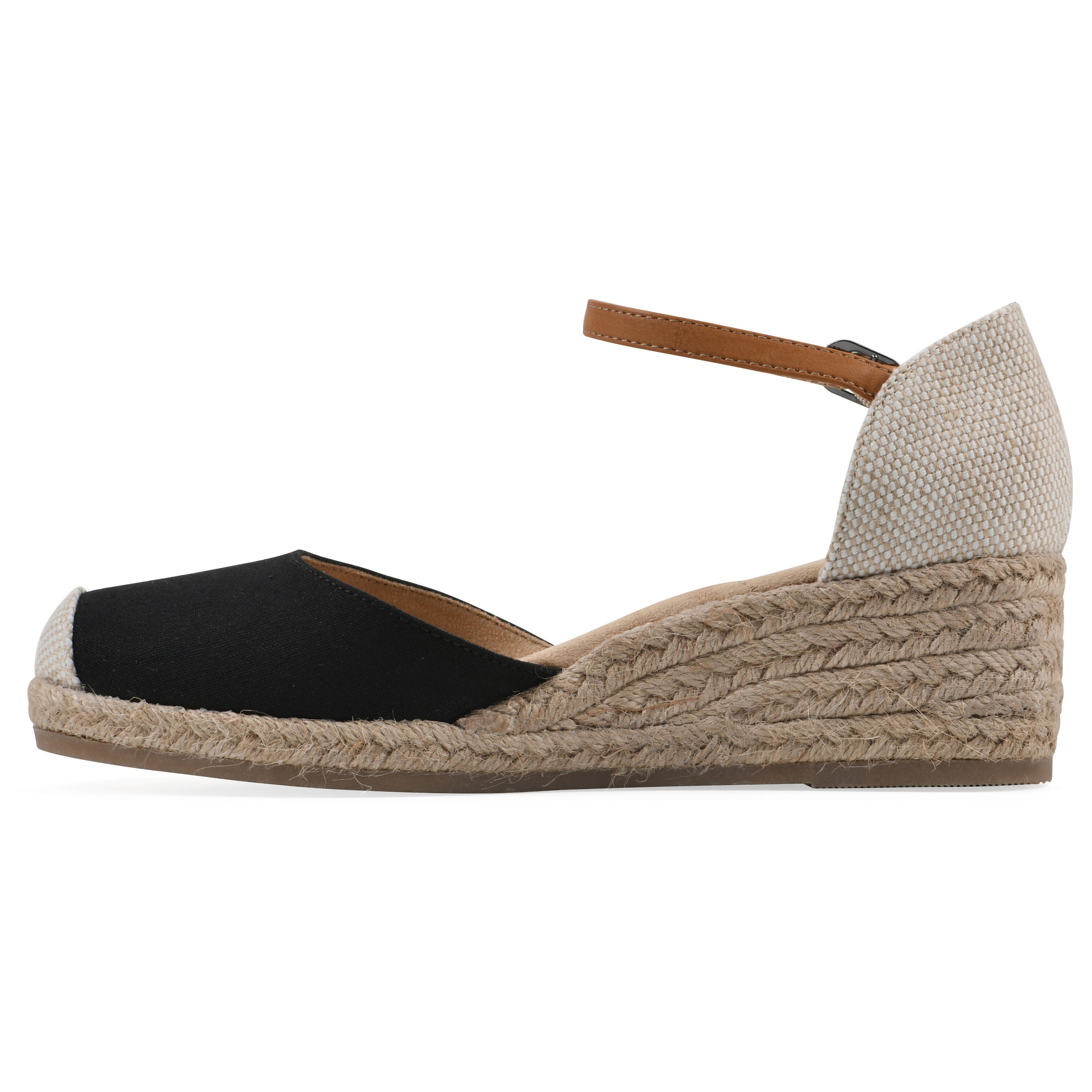 Maintain Espadrille Wedge, BLACK FABRIC, alternate image number 3
