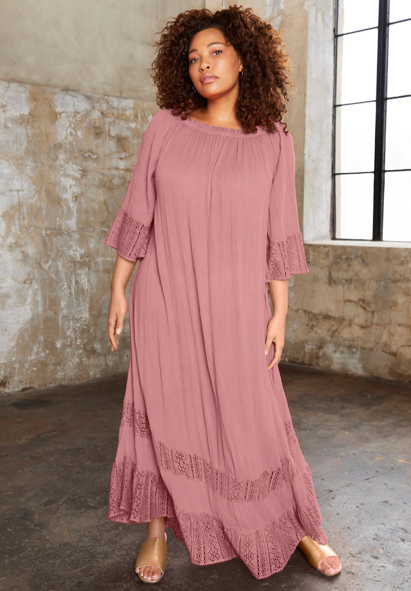 Off-The-Shoulder Maxi Dress
