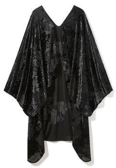 Floral Burnout Shawl