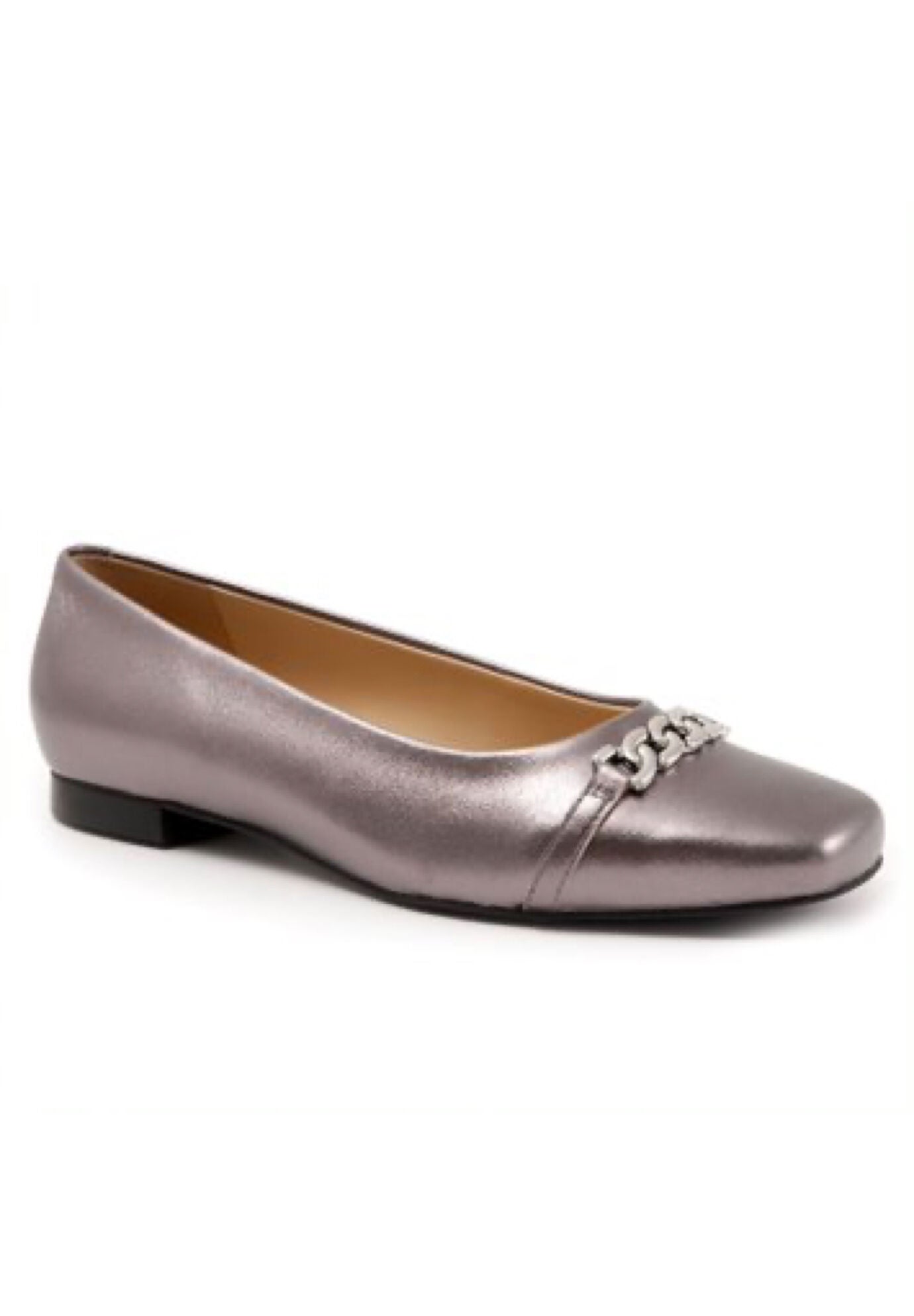 Harmony Dressy Flat, PEWTER, hi-res image number 0