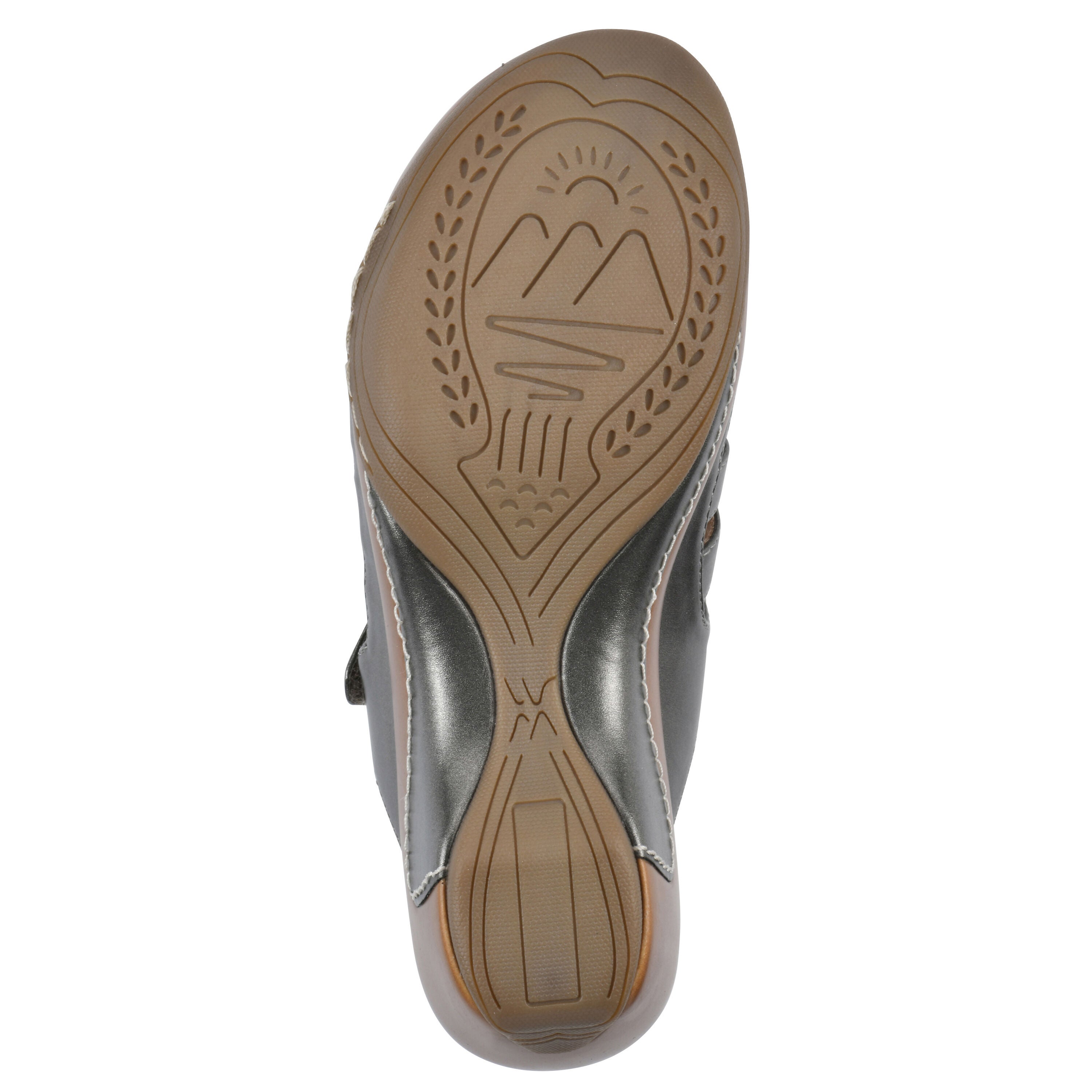 Valencia Slip-On Clog Sandal, PEWTER METALLIC, alternate image number 5