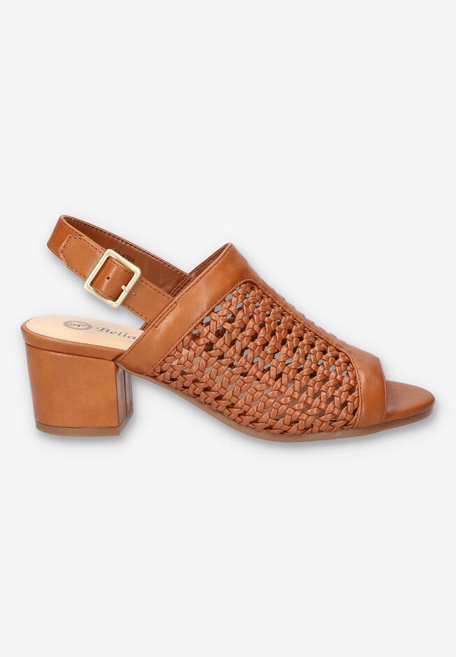 Adley Block Heel Sandals, TAN, alternate image number 2