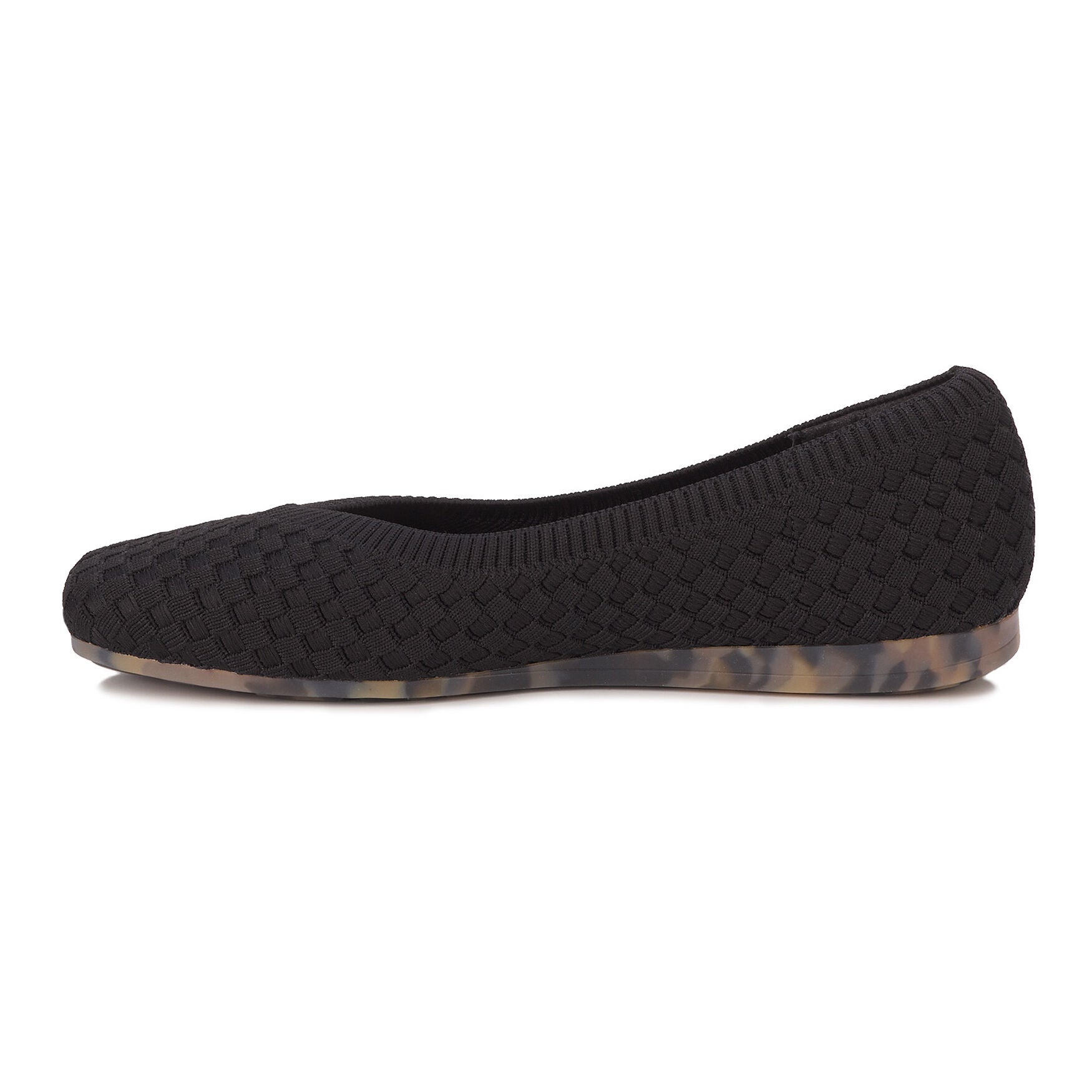 Niki Stretch Knit Flat, BLACK, alternate image number 3