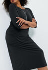 Ruched Detail Midi Dress, , alternate image number null