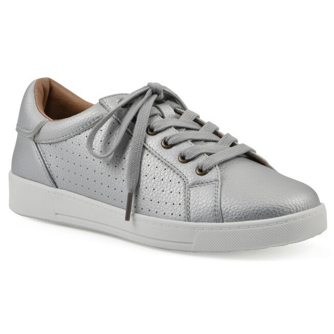 Uniform Lace Up Sneaker, SILVER SMOOTH, hi-res image number 0
