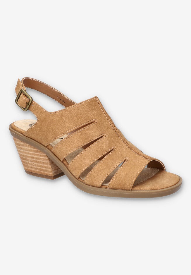 Rhodes Heeled Sandal, TAN, hi-res image number 0