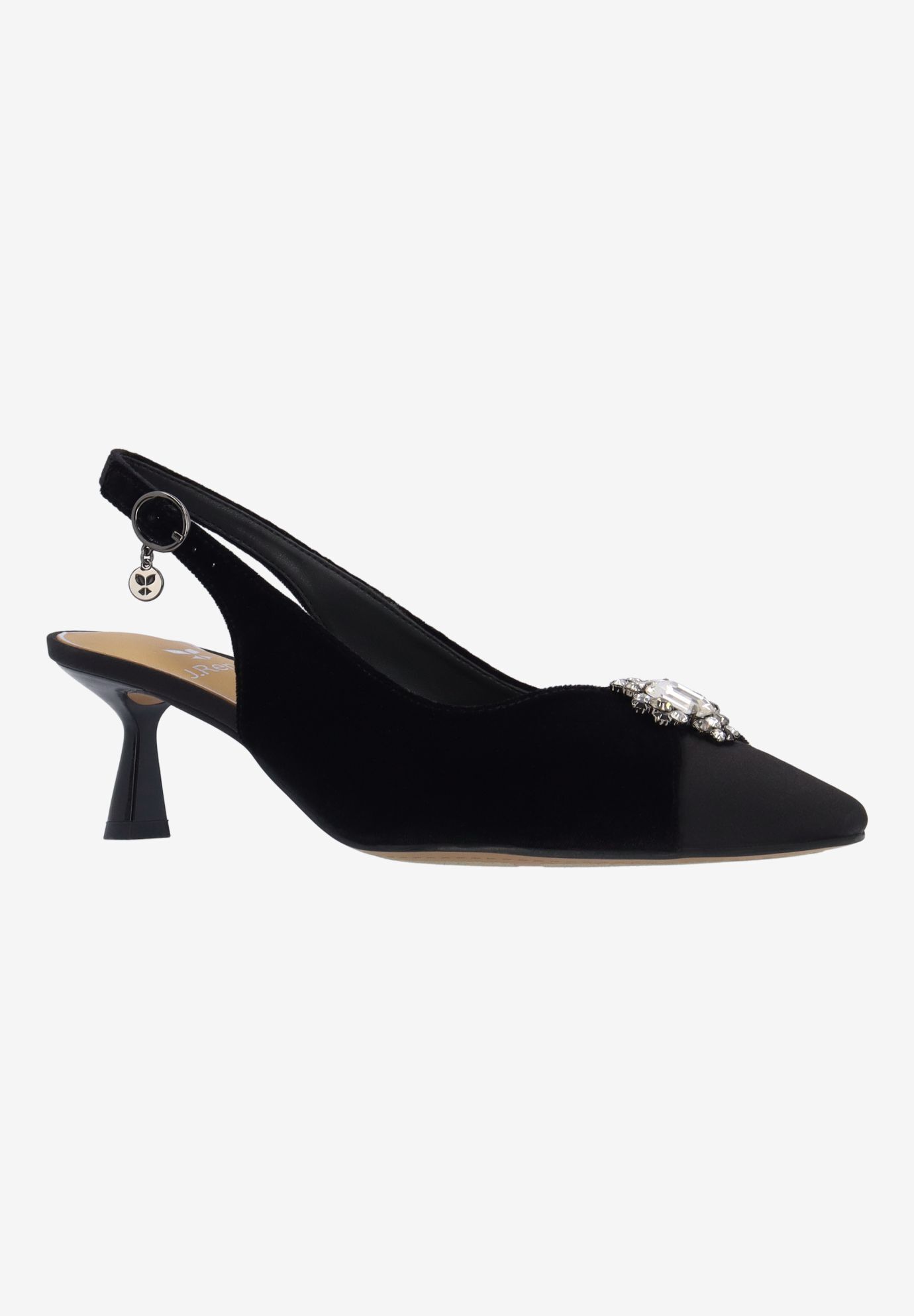 Brivella Sling Back Pump, BLACK, hi-res image number 0