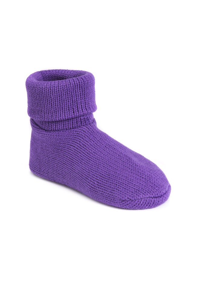 Cuff Slipper Sock by Muk Luks®, LILAC, hi-res image number null
