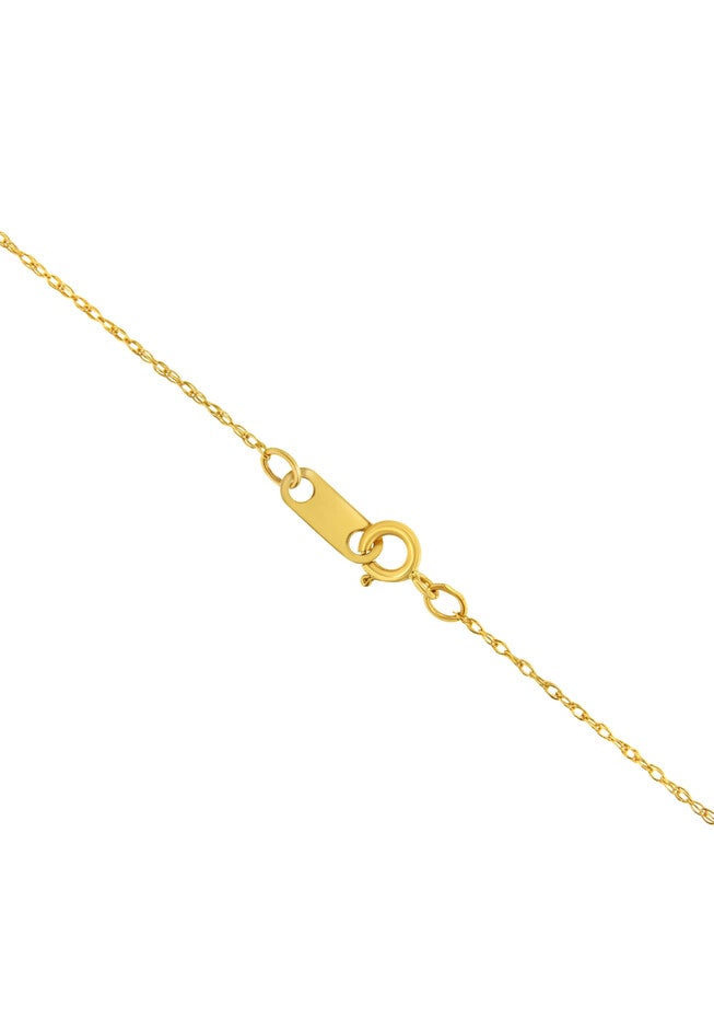 Solid Yellow Gold Slim And Dainty Rope Chain Necklace Unisex Chain 16 inches, , alternate image number 2