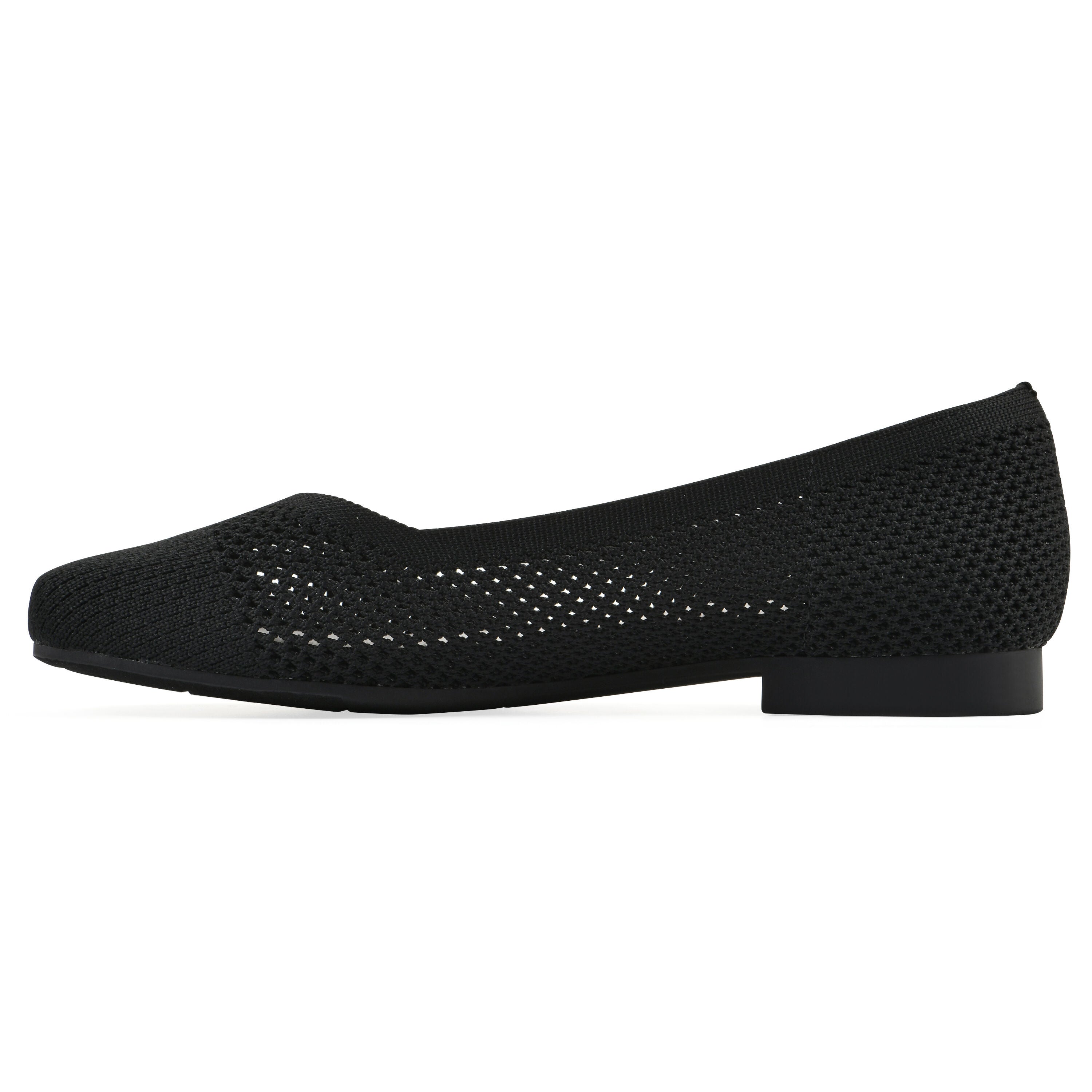 Beslee Fly Knit Ballet Flat, BLACK FABRIC, alternate image number 3