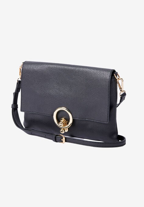 Gold Ring Crossbody Handbag, , alternate image number null