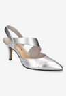 Arabella Pump, SILVER LEATHER, hi-res image number null