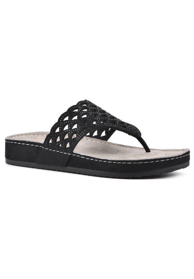 Hoffard Sandals, BLACK SUEDE, hi-res image number null