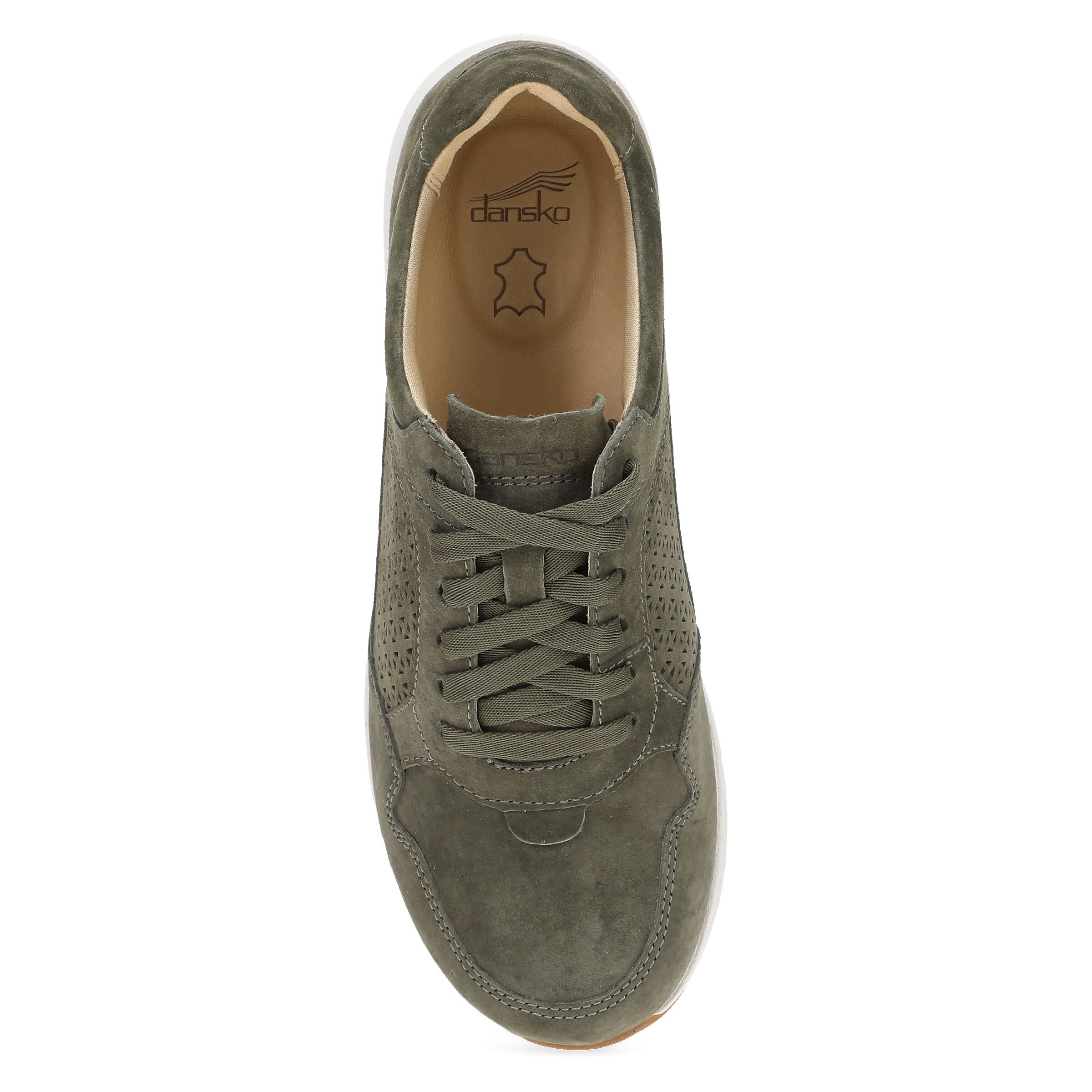 Catie Laceup Sneaker, OLIVE, alternate image number 5