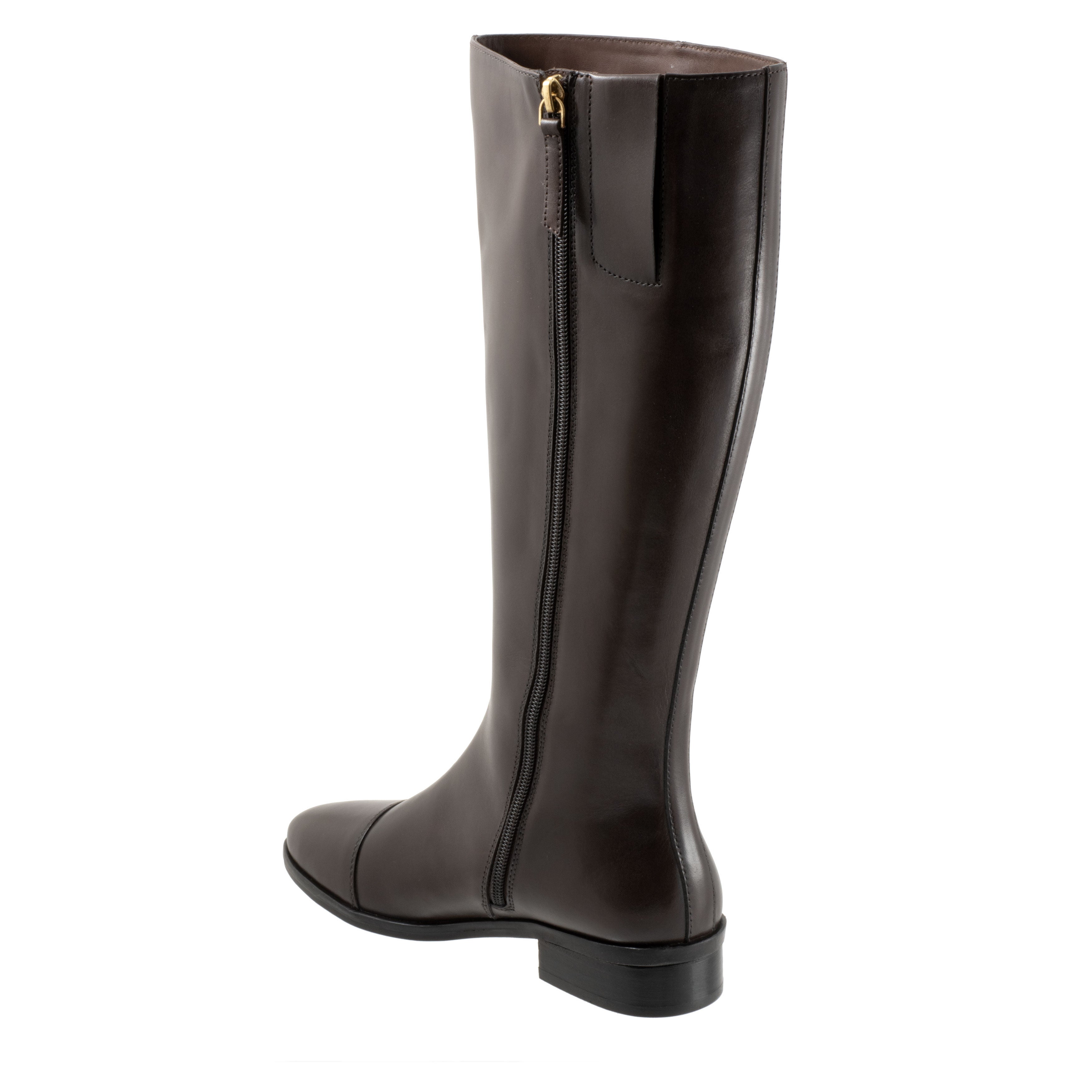 Alexis Wide Calf Boot, DARK DARK BROWN, on-hover image number 1