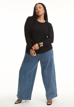 Ribbed Crewneck Top
