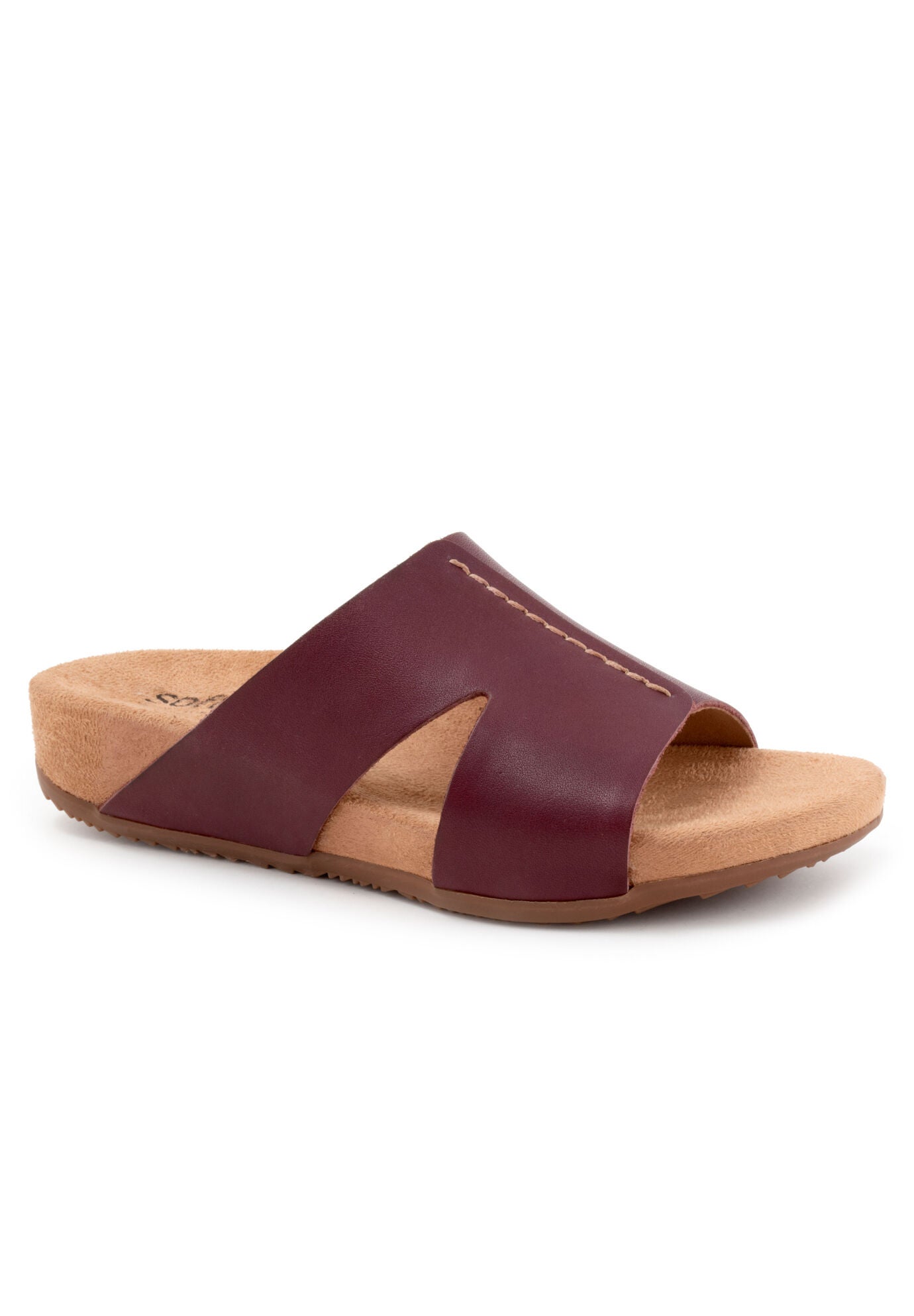 Beverly Slip On Sandal, DARK BROWN, hi-res image number 0
