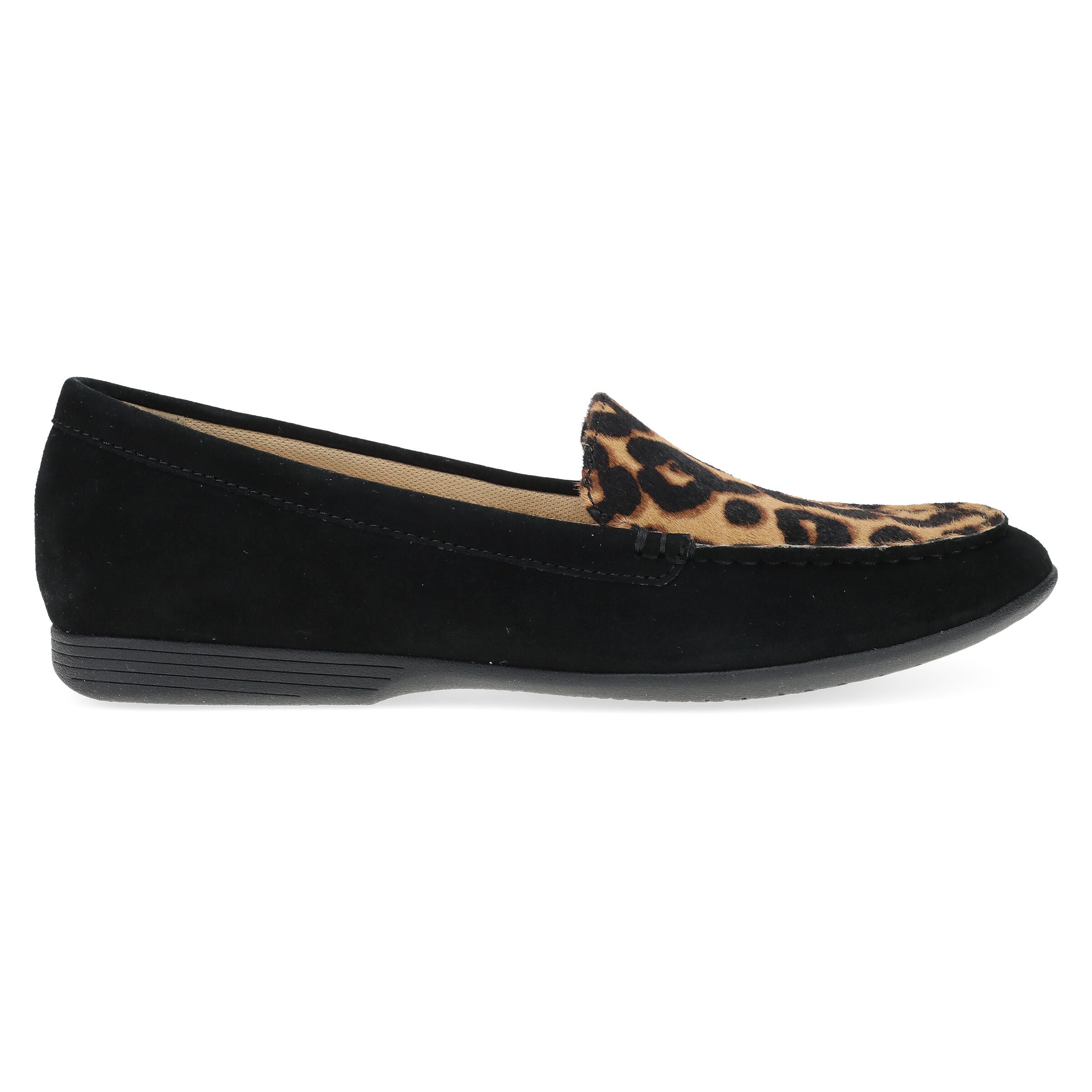 Lorri Slip On Flat, BLACK LEOPARD, alternate image number 4
