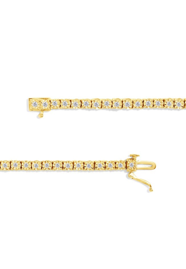 Silver 1.0 Cttw Miracle-Set Diamond Tennis Bracelet - 10 inches, , alternate image number 9