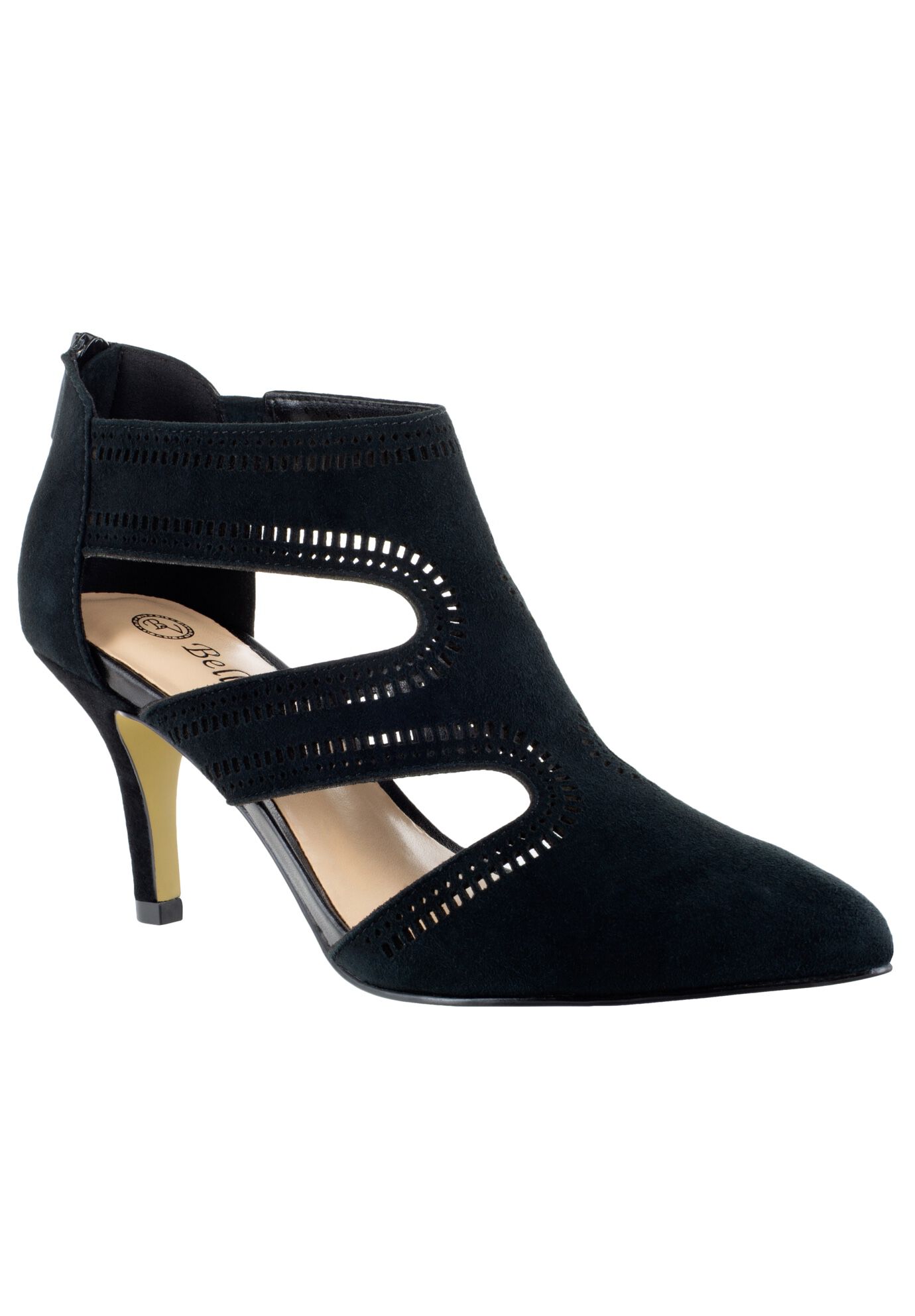 Woman within shoes store