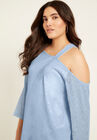 Sequin One-Shoulder Top, , alternate image number null
