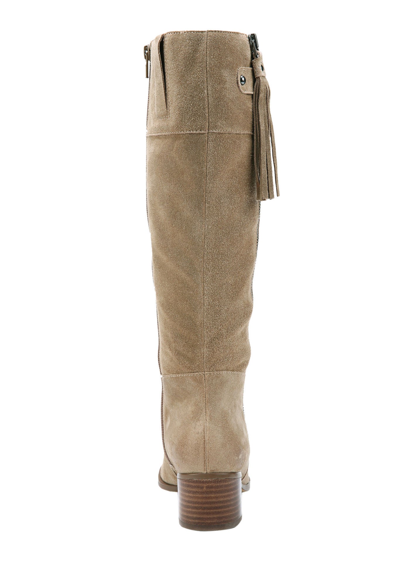 Wide Calf Suede Demi Knee High Boots Woman Within