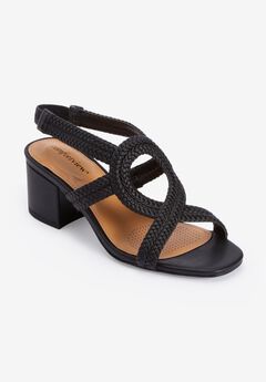 Extra Wide Block Heel Sandals